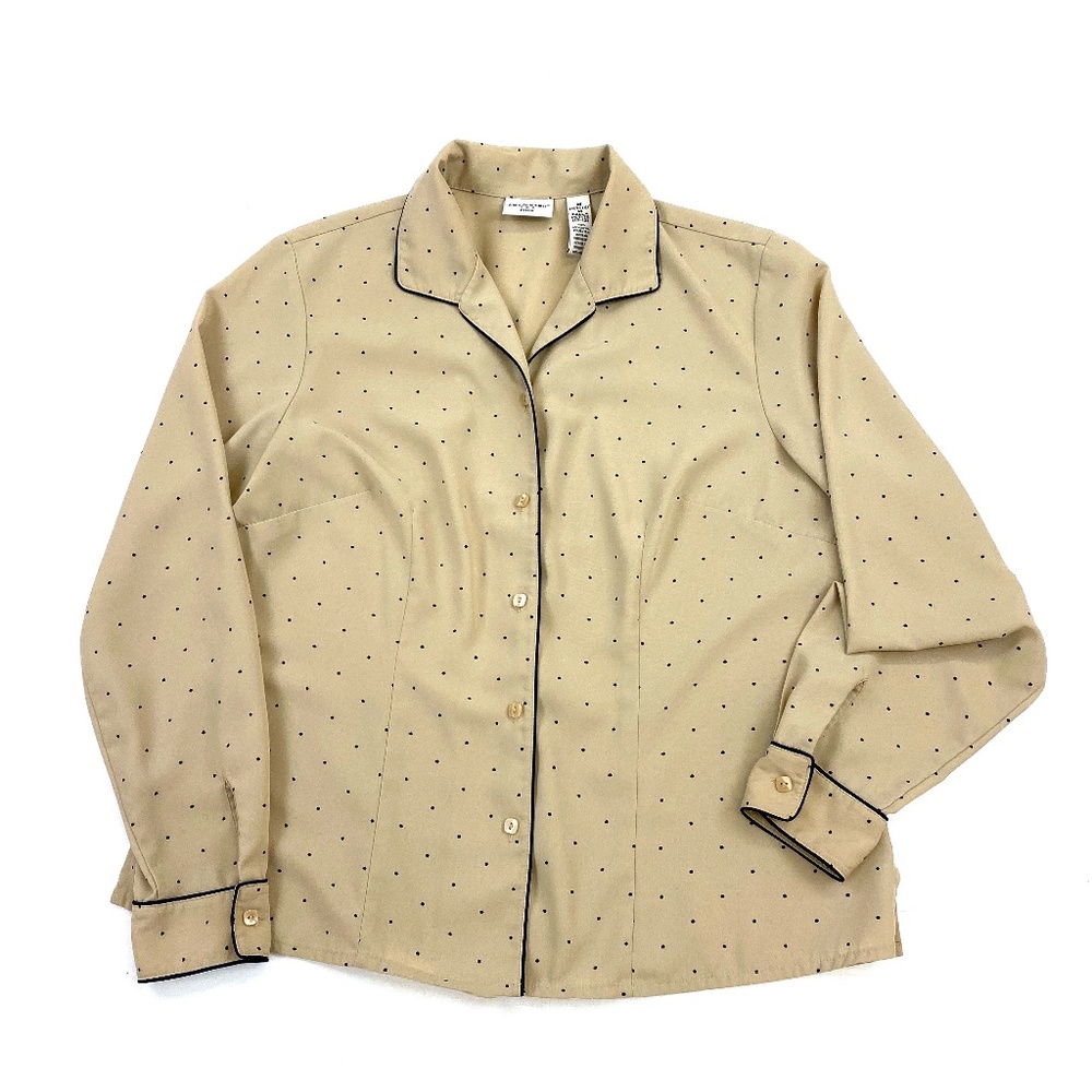 LE SMOKING PIN DOT Silky Pajama Top